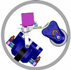 Robot on a curved surface